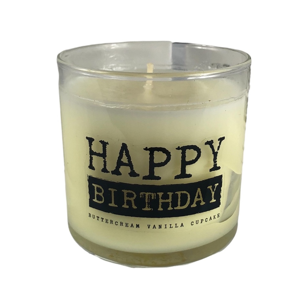 Happy Birthday Buttercream Vanilla Cupcake Candle from Lulus Candles - Picture 8 of 9